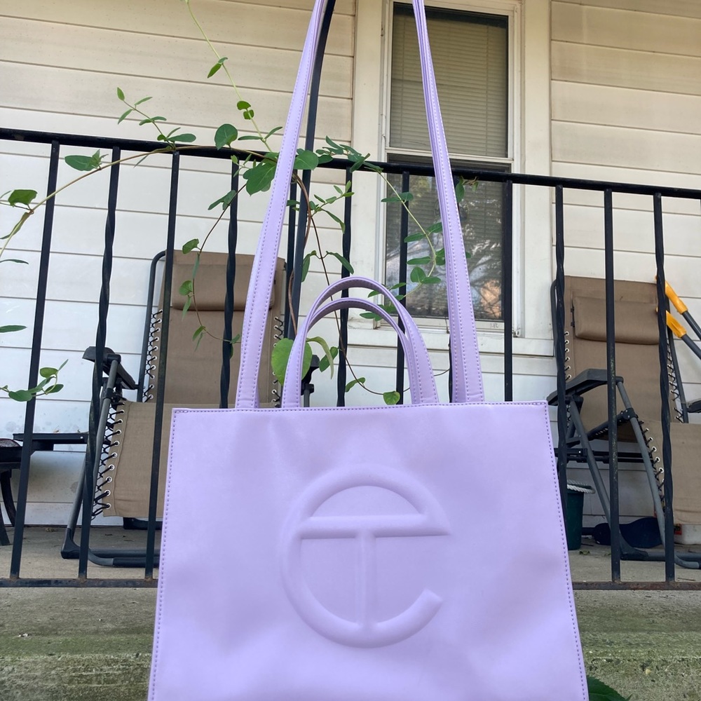 Telfar Lavender Purple Medium Shopping Bag Crossbody